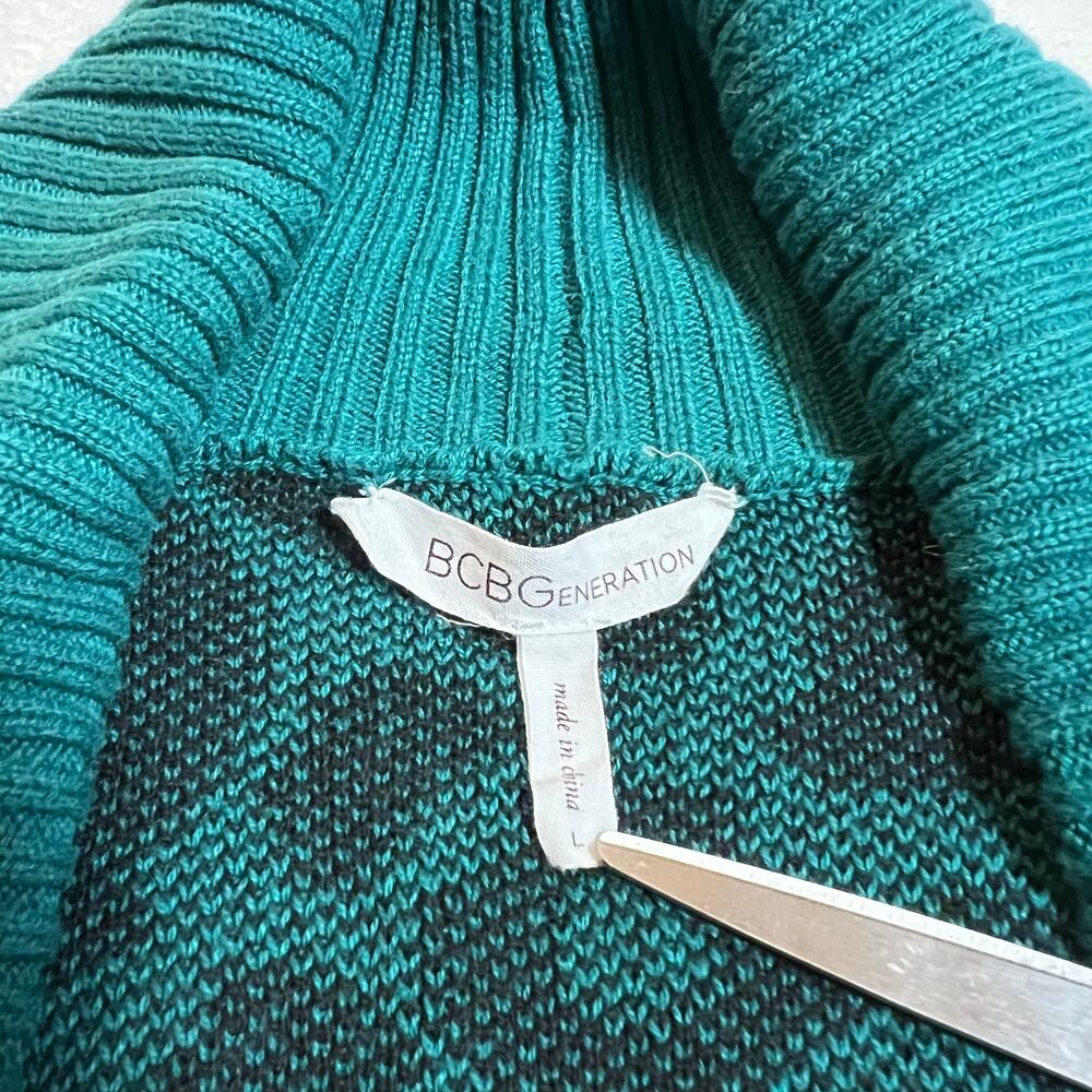 BCBGeneration Women's Leopard Open Front Knit Dus… - image 6